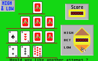 High & Low atari screenshot